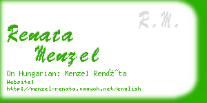 renata menzel business card